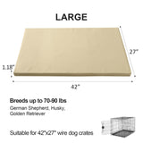 Liliowons Dog Mat,27"x 42"Dogs Crate Pad,Indoor Non-Slip & Waterproof Dog Mat,Easy Wipe Clean in Seconds，Sleeping for Floor,Car,Sofa,Crate