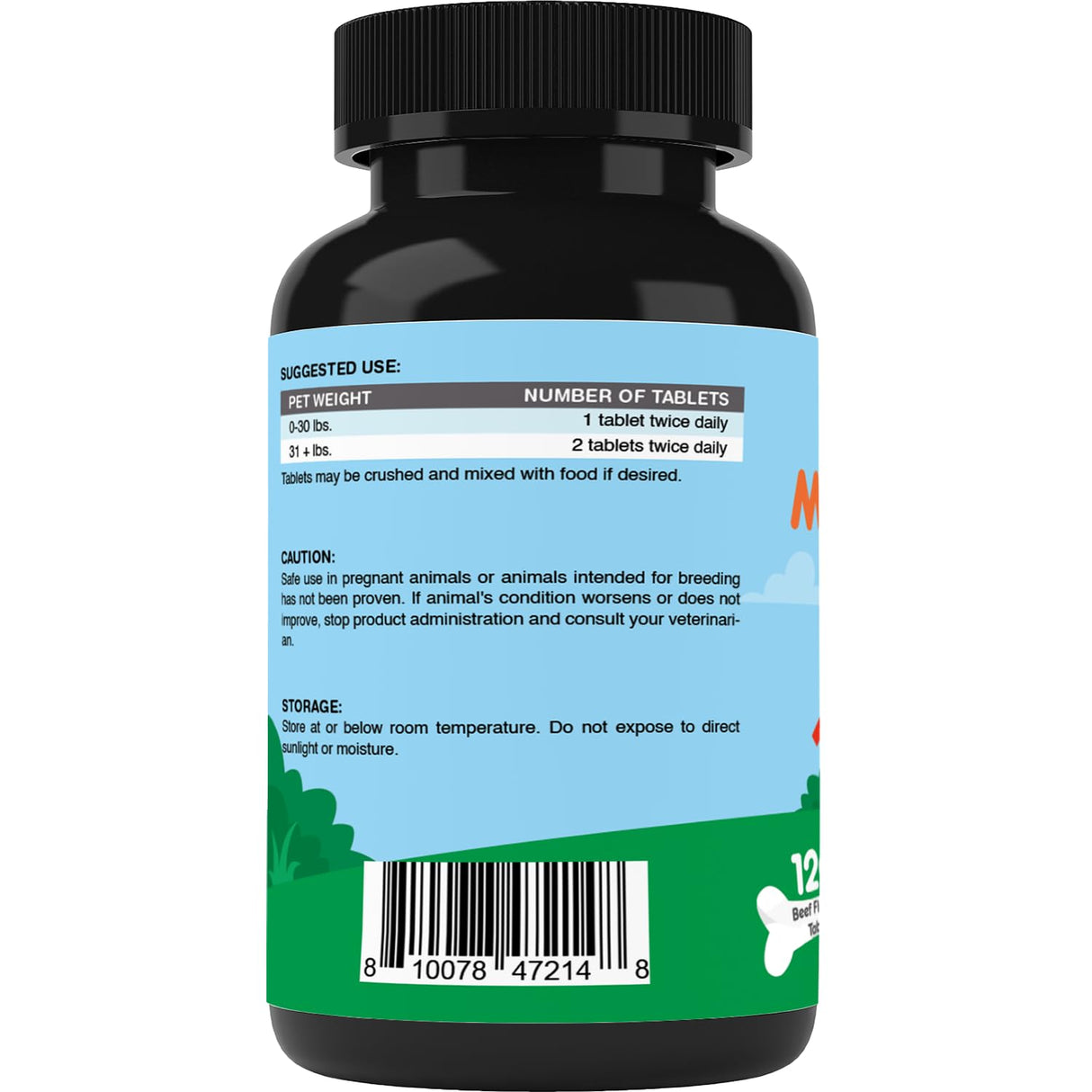 Vitamatic Melatonin for Dogs – 6 mg – 120 Chewable Tablets (Pack of 2) Beef Flavored – Natural Calming Support – Non-Habit Forming – Veterinarian Formulated