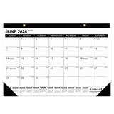 GuassLee Desk Calendar 2026-2027 - 19 Months Academic Calendar 17" × 11.5" Desktop Calendar from Jun. 2026 to Dec. 2027 with Julian Date for Home School Office Desk Top Organizing