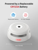 X-Sense Smart Smoke Detector XS01-M, Wi-Fi Smoke Alarm, an Accessory for FS31 Smoke Alarm Kit, Wireless Interconnected Mini Smoke Detector Fire Alarm, Model XS01-M, Single Pack