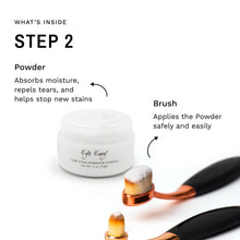 Load image into Gallery viewer, Eye Envy Dog Tear Stain Remover Starter Kit with ProPowder Brush | Stain Solution, Applicator Pads, Stain Powder and Small Applicator Brush | Lasts 30-45 Days
