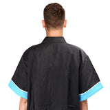 Noverlife Pet Grooming Jacket with Zipper, Large Size, Lightweight Hair Repellent Shirt Style Pet Groomer Smock for Dog Cat Grooming Pet Bath, Hair Salon Barber Hairdresser Work Clothes