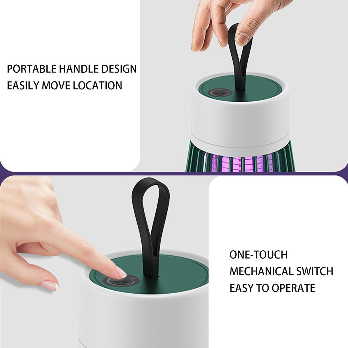 Mozz Guard 𝑴osquito 𝒁apper 2024, New Generation Portable Cordless Mozzguard 2.0,USB Charing and Low Noise, Suitable for Indoor, Home Garden, Camping, Picnic (2P)