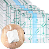 EaseToU Waterproof PD Dialysis Catheter Shower Cover 9x9 with No Glue On The Center, Peritoneal Dialysis PICC Line Chest Port Shower Protector Shield Island Bandage Dressing Accessories (Pack of 25)