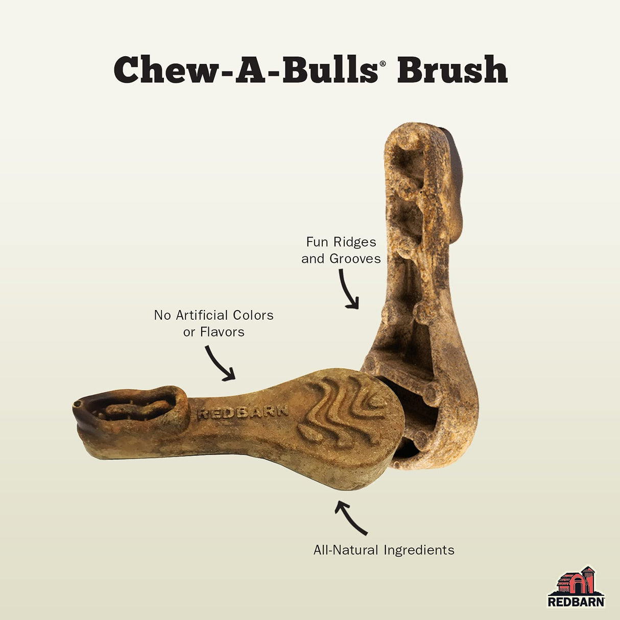 Redbarn Chew-A-Bulls (Size: Small, Shape: Brush, 24-Count (Pack of 1))