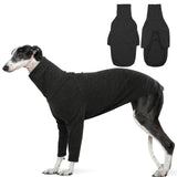 DENTRUN Italian Greyhounds Sweater, Greyhounds Turtleneck Knit Sweatshirt for Cold Weather, Warm Pajamas for Whippets, Winter Long Sleeve Dog Sweater Shirt for Large Dog
