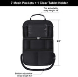 ONE PIX Backseat Car Organizer Mats Back Seat Organizers and Storage Bag with Touch Screen Tablet Holder for Kids Toddlers Seats, Travel Accessories, Road Trip Essentials (2PCS)