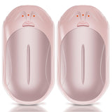 AI Hand Warmers Rechargeable 2 Pack, 6000mAh Electric Hand Warmers, AI Smart Chips 20Hrs Long Safe Heat, Portable Pocket Heater, Gifts for Christmas, Outdoor, Golf, Hunting, Camping Accessories-Pink