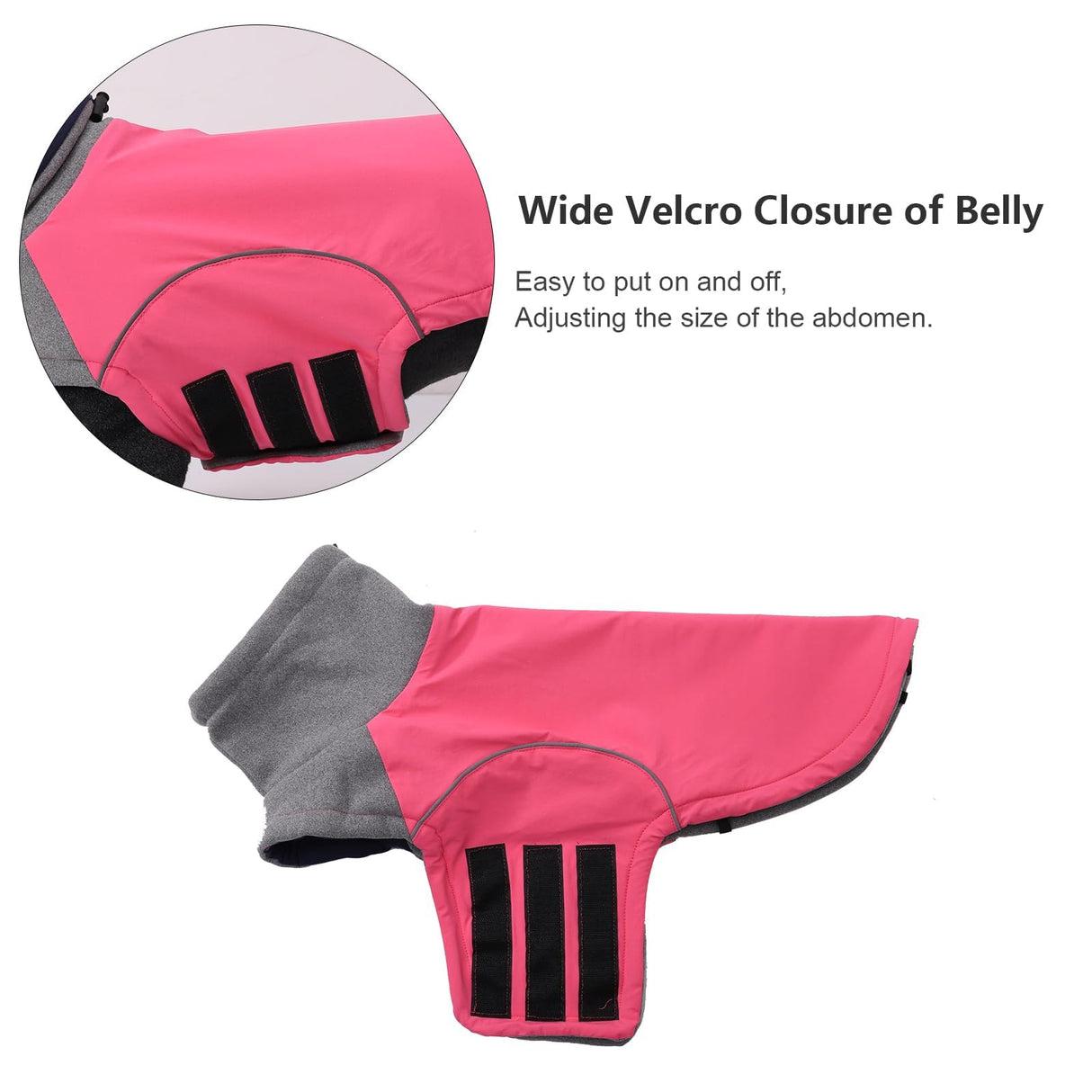 Brabtod Dog Winter Coat for Dachshund,Waterproof Miniature Dachshund Clothes Jacket,Small Dog Coat,Dachshund Jumper with Turtle Neck,Pet Outfit Ideal for Walking,Camping-Pink-S