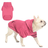 SCENEREAL Dog Hoodie Sweaters for Small Medium Large Size Dogs, Fleece Dog Sweatshirt with Hat and Pocket,Soft Cold Winter All Weather Dog Clothes for S to XL Sized Dogs, Pink M