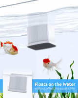 SEAOURA 2-in-1 Mini Aquarium Magnetic Cleaner with Digital Thermometer, Fish Aquariums Magnets Brush only for Glass Tank,Tiny Magnet Floating Cleaning Tool for 1-30 Gallons