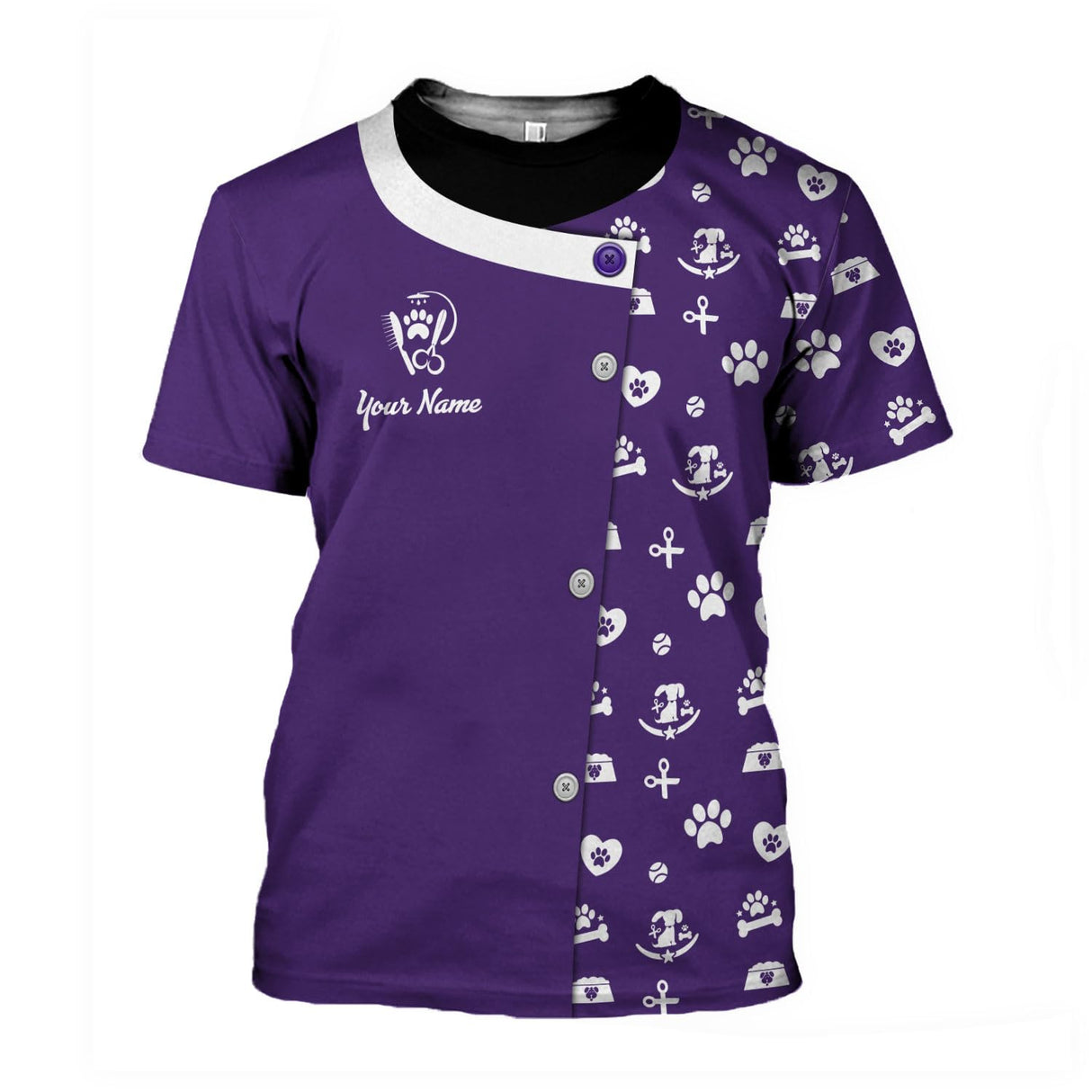 Personalized Dog Groomer 3D Shirt, Dog Grooming Shirt, Pet Grooming Shirt Gift, Dog Groomer Shirts, Grooming Shirts for Women (US, Alpha, Small, 5X-Large, Regular, Regular, 1, DG2)