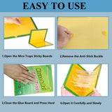Mouse Glue Traps 10 Piece Large Size Mouse Traps Sticky Pad with Enhanced Stickiness Mouse Rat Sticky Traps Board for Rodent Cockroach and Other Insects House Indoor Outdoor Pest Control Traps