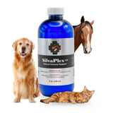 SilvaPlex Natural Immune Support Solution - 100 PPM Chelated Silver for Dogs, Cats, Horses, Livestock - Veterinarian Developed Nebulizer Formula - Natural Breathing Support (16 oz)