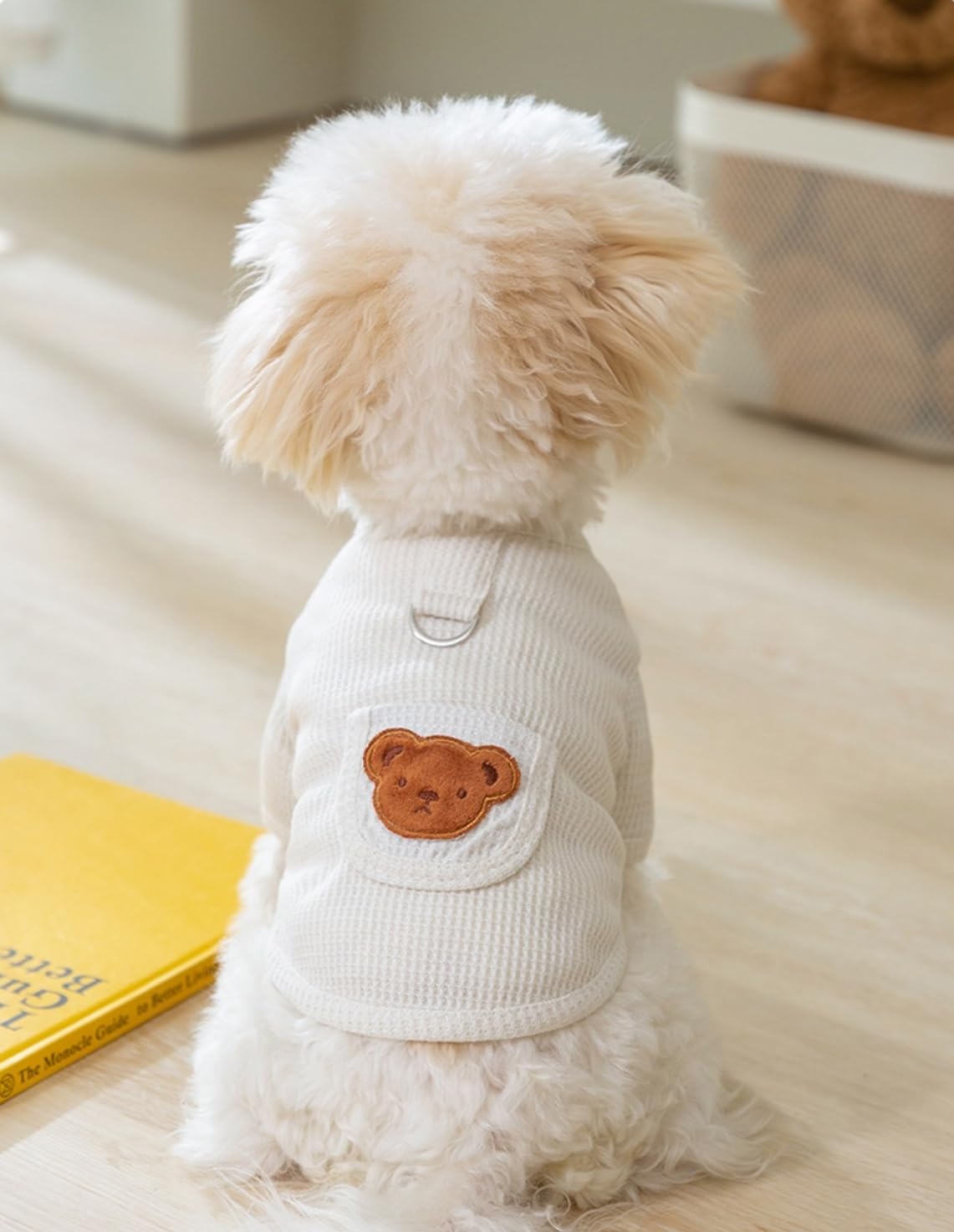 Summer Dog Clothes Dog Shirt Vest Lightweight Bear Pattern Stretchy Dog T-Shirts Soft Cool Shirts Vests Breathable Pet Clothes for Puppy Cats Small Medium Dogs Cat Clothes Dog Outfit White Bear XXL