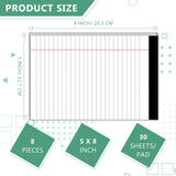 Legal Pads 5 x 8 Inch Notepad, 8 Pack Note Pads College Ruled Perforated Memo Pad for Work Study Daily Note Taking List, Lined Writing Pads Memo Refills Notepads for Office Home School, 30 Sheet/Pad