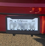 1pc - The Office Funny Black Plastic or Aluminum License Plate Frame Truck Car Van Décor Car Accessories Meme Gifts Auto Parts (Chrome Graphics, Plastic Frame)