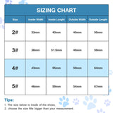 abcGoodefg Pet Dog Shoes Puppy Canvas Sneaker Boots, Outdoor Nonslip Causal Shoes Rubber Sole Soft Cotton Inner Fabric Shoes for Small Dog(#4(1.732.20), Blue)