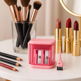 Eyeliner Pencil Sharpener for Eyes and Lip Liner Makeup Large Brow Pencils Small Angled Wing Tip Real Beginners Techniques Eye Shadow Lines Gel Eyebrow Pomade Black Liquid Waterproof Stencil