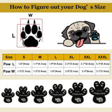 Phaechild Dog Paw Pads Anti-Slip Grips,Dog Paw Protectors for Senior Dogs on Hot Pavement,Provides Traction to Keep Them from Slipping on Smooth Floors 12 sets-48 Pads Black XL