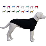 LoveLongLong Spring Summer Cooling Dog T-Shirt with UV Protection and Moisture-Wicking Fabric Blank Color Black XL