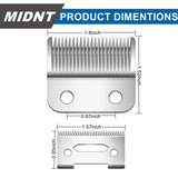 Blades for Wahl Precision Replacement Blades Compatible with Wahl MC3 Replacement Blades,2 Hole Clipper Blade Compatible with Wahl Clipper Blades Replacement,with 2 Pairs Screws.