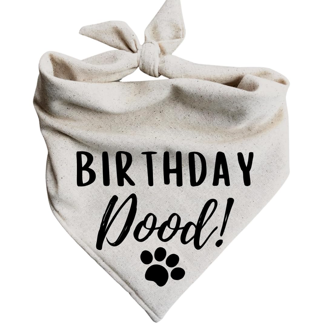 Birthday Dood Dog Bandanna pet Bandana Celebration Party paw-ty (X-Small)