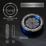 Rotary Push Start Button Cover, Car Engine Push to Start Stop Accessories, Auto Ignition Switch Cover, Cool Motorcycle Car Decor Gift for Christmas New Years Birthday, Black