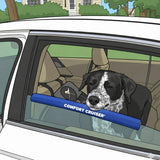 Comfort Cruiser Dog Window Bumper Cushion – 2 Pack, 18” Long, Cut to Fit – Car Window Protector for Dogs Neck & Chin – No Tools Required – Car Dog Products by Dog Bed King