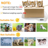 HMRCYTE Small Animal Digital Scale, Pet Scale with LCD Display, Puppy Scale, Electronic Kitchen Food Scale, (Max 33lbs),14 x 10 inches, for Weighing Kitten, Puppies, Hamster, Newborn Pets (White)