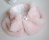 YQYS Dog Easter Bunny Costume - Pink Plush Pet Outfit for Small Dogs & Cats (Large)