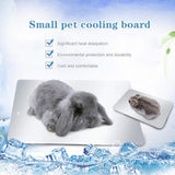 PeSandy Rabbit Cooling Pad, 2PCS Hamster Cooling Pad Pet Cooling Mat for Rabbit Bunny Hamster Guinea Pig & Other Small Pets Stay Cool This Summer - Bite Resistance Pet Cool Plate Ice Bed