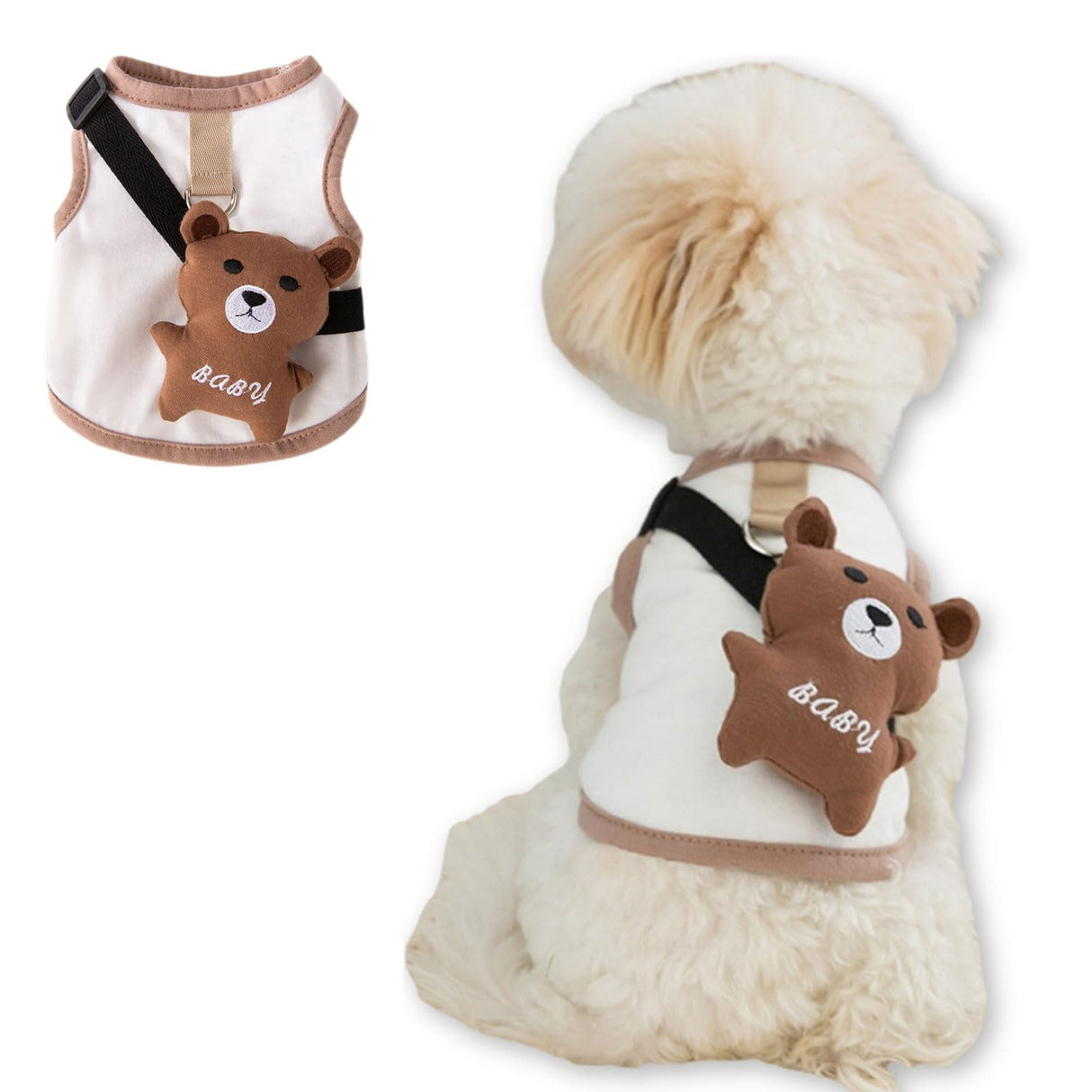 Costumes for Cats Dog Clothes Dog Shirts Soft Vest Yorkie Clothes Lightweight Sleeveless Birthday Dog Girl Boy Cats Dog T-Shirts Puppies Tank Top Dog Outfits for Small Medium Dogs Brown L