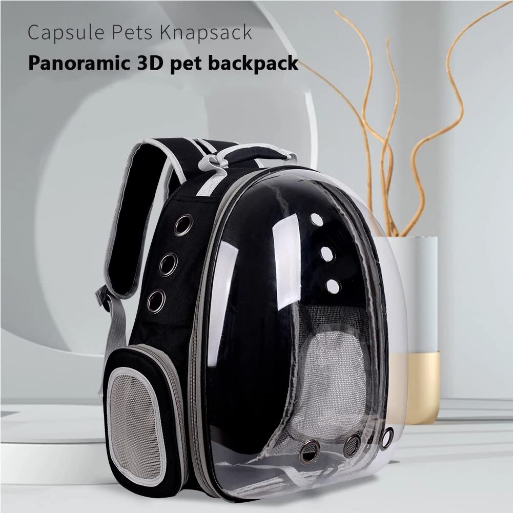 Animal Carrier Backpacks,Transparent Space Capsule Bubble Pet Backpack Bag for Small Dogs Cats Airline Approved Travel Carrier
