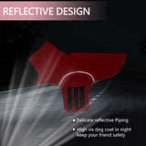 Brabtod Dog Fleece,Soft Dachshund Sweater,Cozy Pet Dog Vest Pullover Jacket with Leash Hole,Miniature Dachshund Clothes for Cold Weather(Red,Medium)