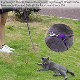 AMAGOOD 6 FT Puppy/Dog Leash, Strong and Durable Traditional Style Leash with Easy to Use Collar Hook,Dog Lead Great for Small and Medium and Large Dog (5/8 in x 6 ft, Black and Purple(2-Pack))