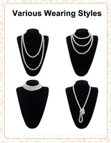 PLULON 6 Pcs 1920s Flapper Accessories for Women, Great Gatsby Flapper Accessories Fashion Roaring 20s Costume for Women