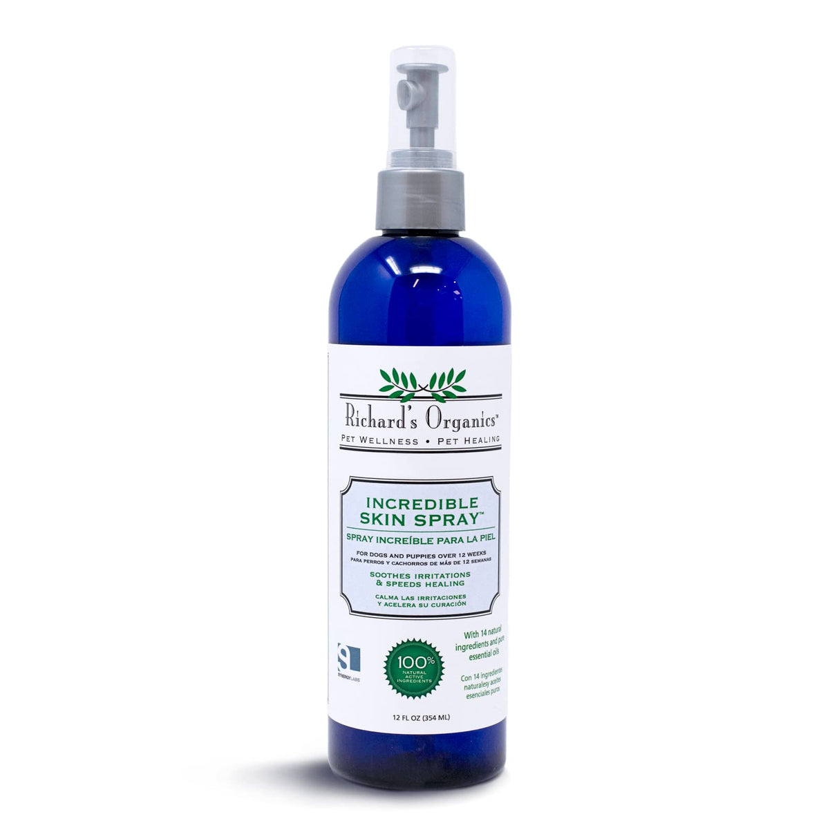 SynergyLabs Richard's Organics Incredible Skin Spray for Dogs; 12 fl. oz.