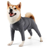 Due Felice Dog Onesie for Surgery Dog Recovery Suit for Female Male Dog Shedding Suit Full Coverage Pet Surgical Recovery Bodysuit After Surgery Wear Anxiety Calming Shirt Gray/3XL