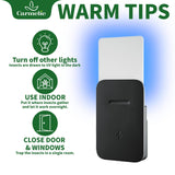 Carmelie Fly Trap Indoor, Fruit Fly Trap for Indoors, Plug-in Flying Insect Traps Catcher with Dimmable UVA Attract Night Light Mode, for House Flies Bugs Mosquito Pest, Black(2 Device+10 Glue Cards)