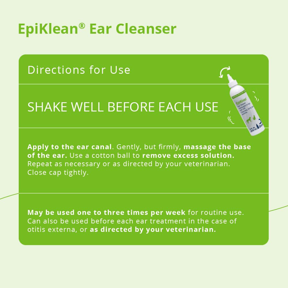 EpiKlean Ear Cleanser for Dogs and Cats, 8 oz