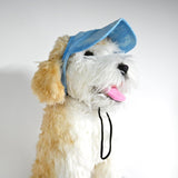 Harikaji Dog Hat with Ear Holes, Dog Baseball Outdoor Cap, Adjustable Summer Sport Hat for Small Medium Dogs Cats (Tie Dye Blue,XL)