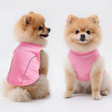 Idepet Waterproof,Oilproof & Stainproof Dog T-Shirt 2 Pack Durable Pet Clothes for Outdoor Activities,Easy to Clean, Breathable, Lightweight Summer Vest for Small to Medium Dogs(Green&Pink,S)
