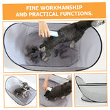 BCOATH Pet Shearing Bib Dog Haircut Apron Washable Hair Collector Foldable Grooming Hair Catcher for Home Use Cats and Dogs