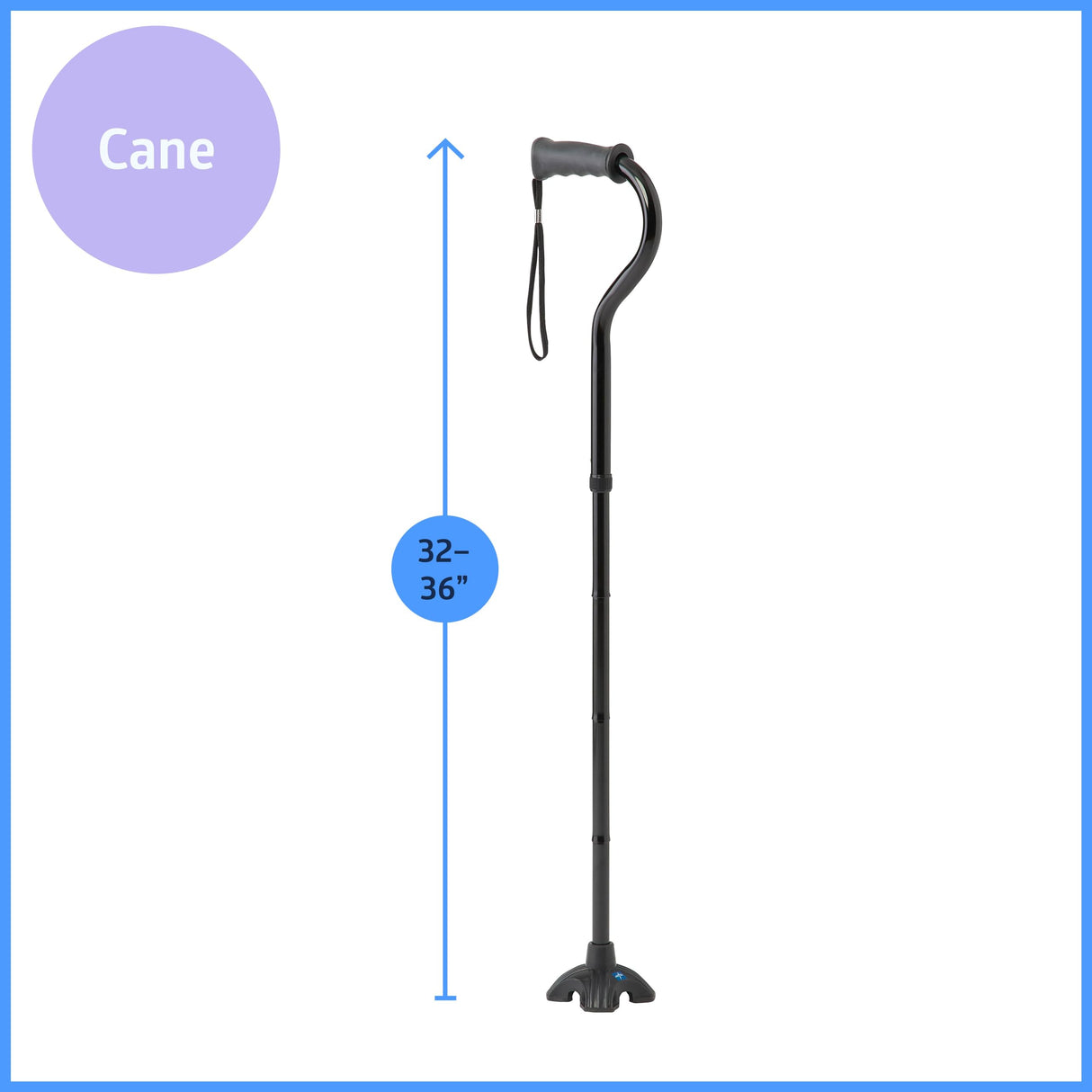 Medline Walker and Cane Combo Kit for Caregivers, Seniors and Adults: Mobility Aid for Seniors, Adults with Leg or Foot Injuries - 1 Ct.