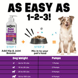 Dinovite BeneBoost Hip & Joint Liquid Topper for Dogs, Dog Joint Supplement with Glucosamine, Chondroitin, MSM & Hyaluronic Acid, Dog Mobility Support, Bacon Flavor, 6 fl oz