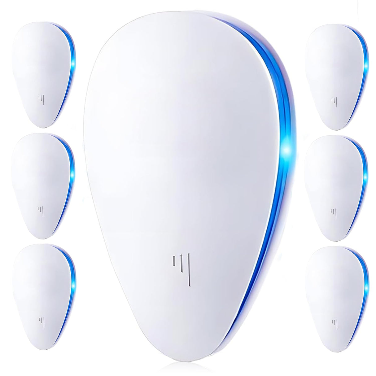 (2026 Upgraded) Ultrasonic Insect & Pest Indoor Repeller, Plug-in Pest Control Electronic Repellent for Rodent, Mouse, Mice, Rats, Roaches, Bugs, Ants, Spiders, Mosquitoes, for Home, Warehouse 6 Pack