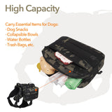 GooCare x Jumahe Dog Hiking Backpack for Large/Giant Dogs – 2 Spacious Side Bags, Breathable Waterproof Fabric, Fits Chest 30"-40" (85-120 lbs), 5 Adjustable Buckles, Outdoor Travel Vest, Black
