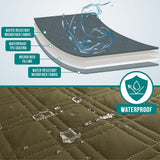 PetAmi Waterproof Couch Cover for Dogs, Waterproof Pet Blanket, Reversible Furniture Cover Sofa Protector for Pet Cat Bed, Washable Waterproof Blanket Dog Cover for Couch Seat, 30x70 Green