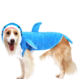NACOCO Pet Shark Costume Clothes, Cute Christmas Dog Apparel Outfit for Large Dogs, Fall and Winter (Blue, 3XL)